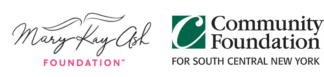 Logos of the Mary Kay Ash Foundation and the Community Foundation for South Central New York.
